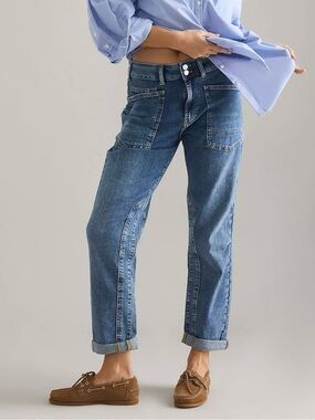 Pilcro The Wanderer Mid-Rise Relaxed Jeans Blue Size 29 Anthropologie